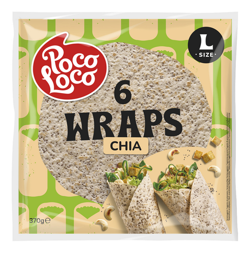 POCO LOCO chia wraps 6pc