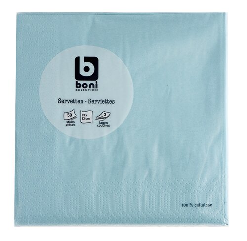 BONI Servet Lichtblauw 33cm