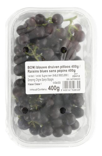 BONI raisins bleu sans pépins