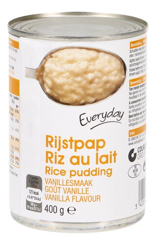 EVERYDAY riz au lait vanille cons
