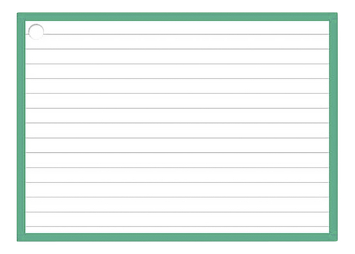 SOHO Flashcards anneau Vert A6