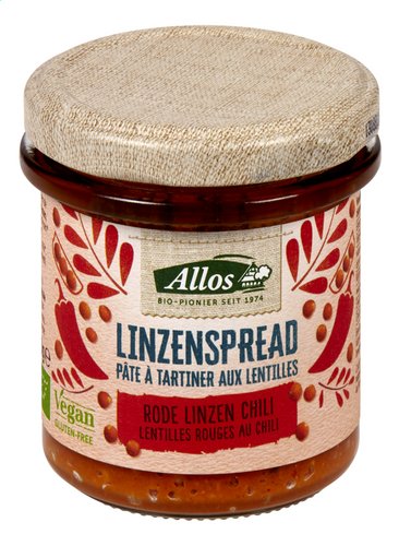 ALLOS bio p.tart.lentil.rouge chili