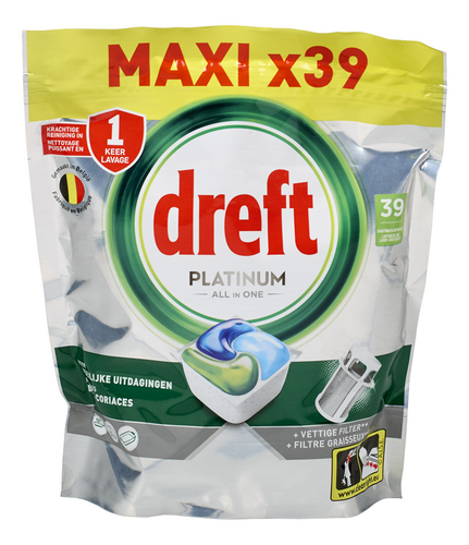 DREFT tablettes vaisselle platinum