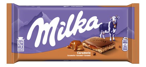 Milka tablet caramel