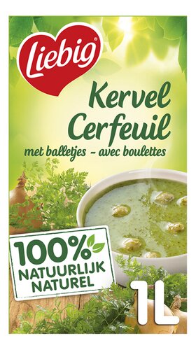 LIEBIG cerfeuil avec boulettes brique