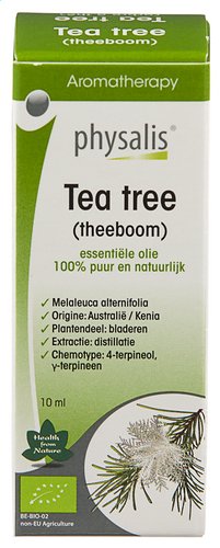 Golven buurman Egomania PHYSALIS tea tree essentiële olie | Bio-Planet, jouw biosupermarkt