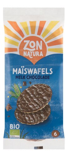 ZONNATURA Maïswafel Melkchocolad.Bio