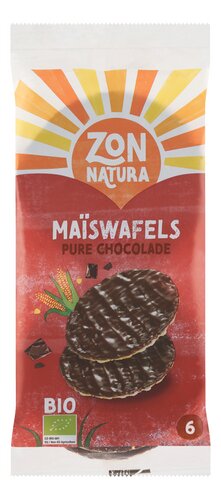 ZONNATURA Maïswafel Chocol.puur Bio