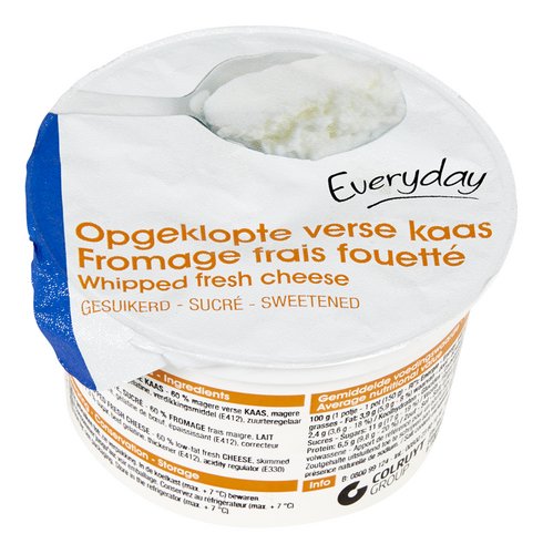 EVERYDAY verse kaas opgeklopt