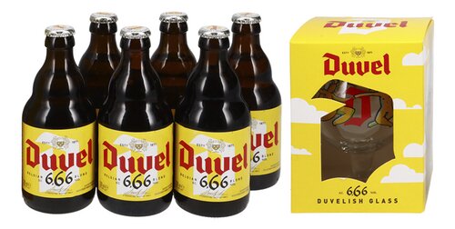 DUVEL blond 6,66% + gratis glas