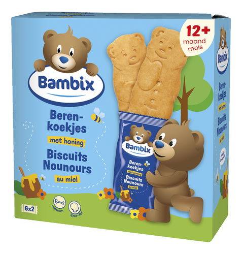 BAMBIX biscuit aux ours miel 12m