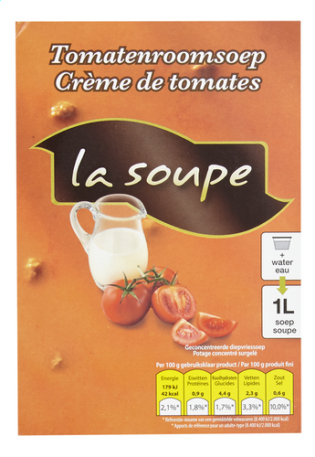LA SOUPE Soupe tomates à la crème