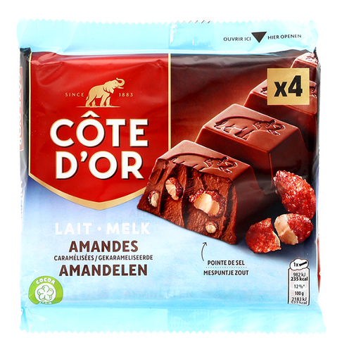 CÔTE D'OR Melk Gekarmelis. Amandel