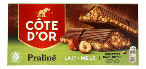 CÔTE D'OR tabl.pral.double noisette