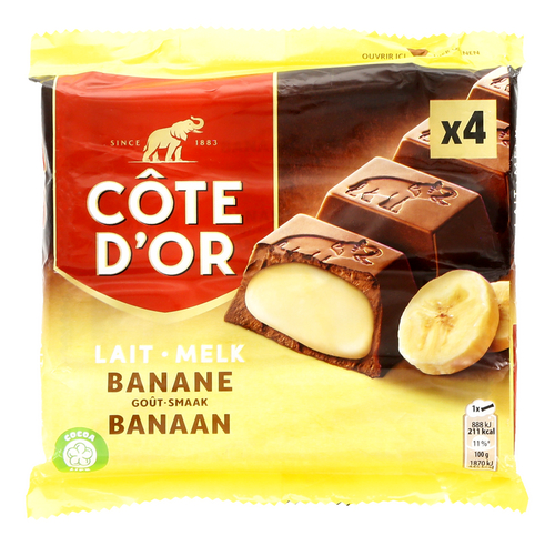 CÔTE D'OR bar lait banane