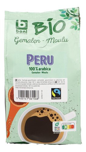 BONI BIO Café moulu Peru FT