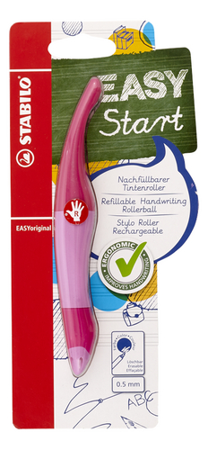 STABILO Easy roller droitier rose