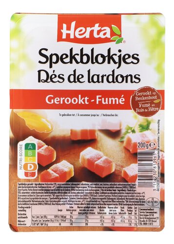 HERTA lardons fumé cubes