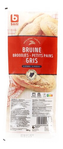 BONI Petits pains bruns 4pc