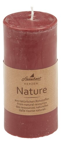 STEINHART Nature bougie rouge 12x5,8cm