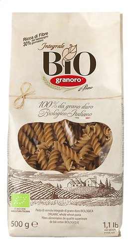 GRANORO Fusilli pâtes complètes Bio