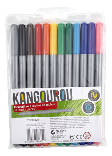 KANGOUROU crayons feutres gros-fin