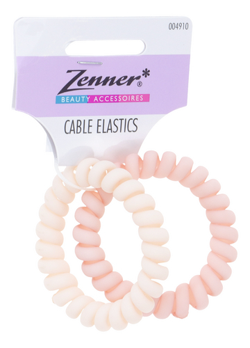 ZENNER élastique cheveux câble rose