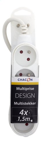 CHACON bloc 4x16a 1,5m blanc