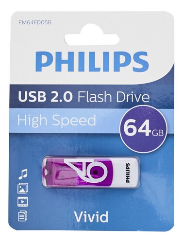 PHILIPS Vivid Edition usb mauve 64GB