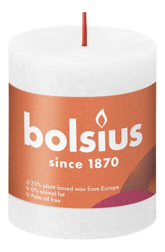 BOLSIUS Rustiek Shine wit 80/68