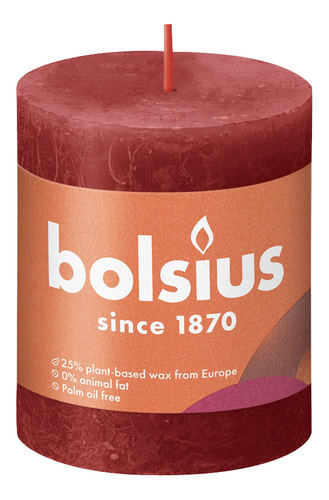 BOLSIUS rustique Shine rouge 80/68