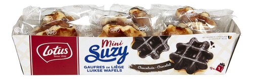 SUZY gaufres Liège mini choco. 9pc