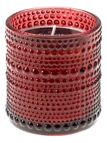 SPAAS kaars glas Twinkling donkerrood