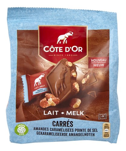 CÔTE D'OR carrés amande-caramel