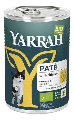 YARRAH chat pâté au poulet bio