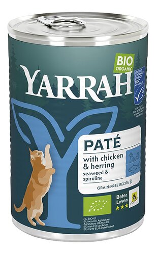 YARRAH chat paté poisson bio