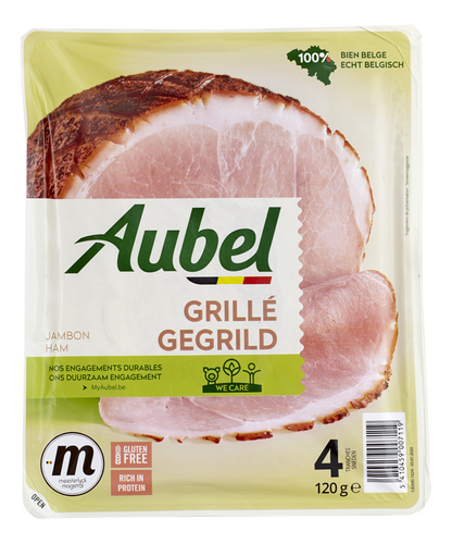 AUBEL jambon grillé sg tranches