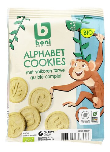 Boni Selection: Koekjes ABC +24M Bio, Yoghurt Appel Rode vr.Tarwe en 5 andere