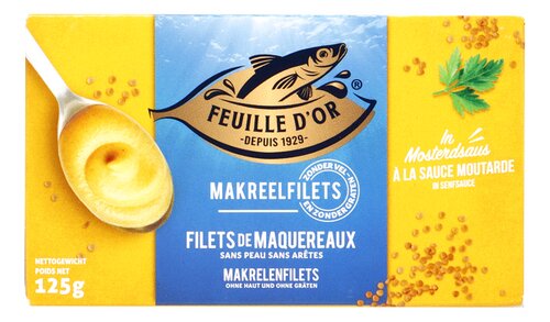 FEUILLE D'OR makreelfil.mosterdsaus