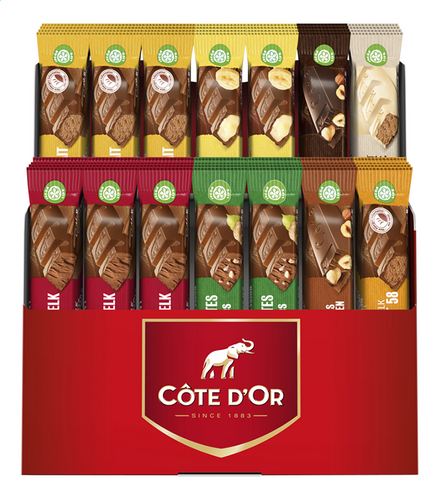 CÔTE D'OR assortiment 8 gouts