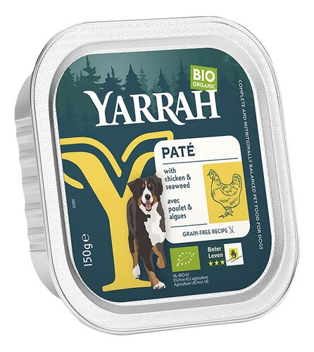 YARRAH Dog Adult paté poulet bio sg