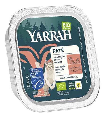 YARRAH Cat paté saumon bio sg MSC