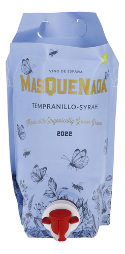 MASQUENADA Temprani-Syrah Bio pouch
