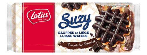 Lotus Suzy Luikse wafels chocolade 8st