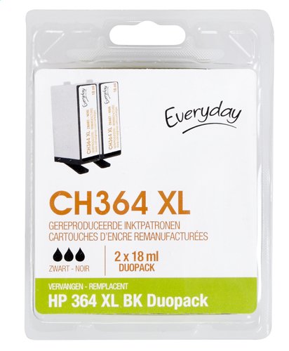 Situatie middelen puree EVERYDAY HP 364 XL duopack Black | Colruyt