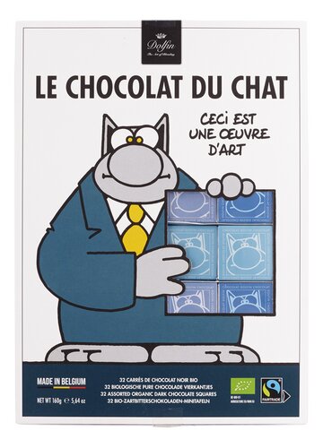 DOLFIN assort.chocolat carrés bio