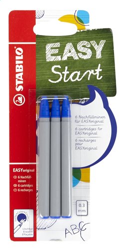 STABILO Easy recharge bleu
