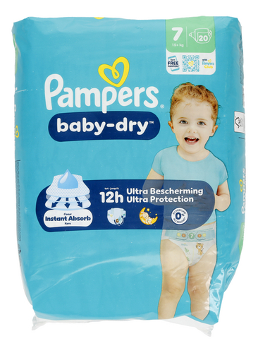 PAMPERS lang.jet.Baby Dry t7 15+kg