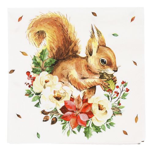DUNI serviettes Sweet Squirrel 33cm