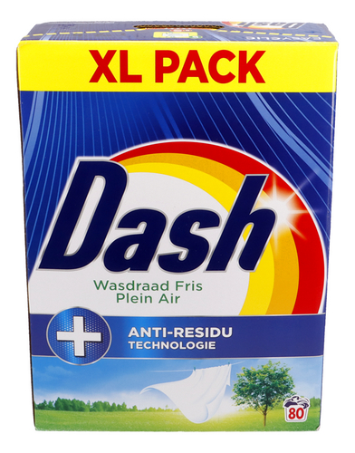 DASH lessive poudre plein air 80d